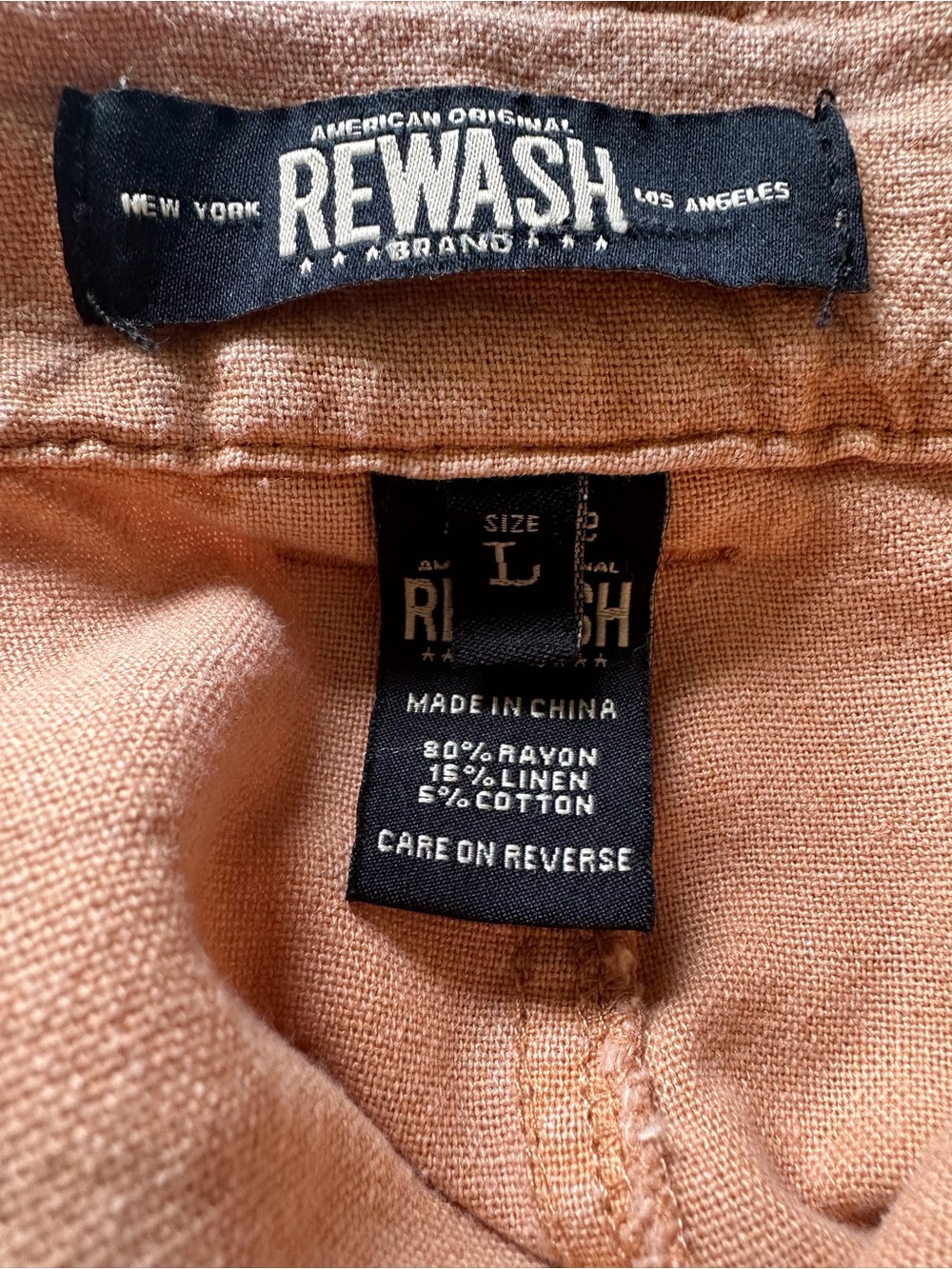 Rewash Peach Drawstring - Picture 4 of 4